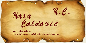 Maša Ćaldović vizit kartica